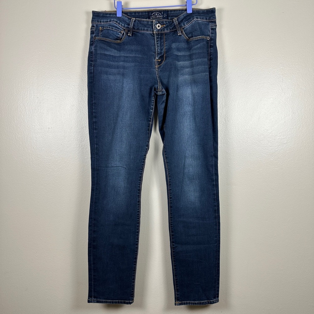 Lucky Brand Women's 10/30 R Lolita Skinny Jeans Dark Wash Classic Minimalist